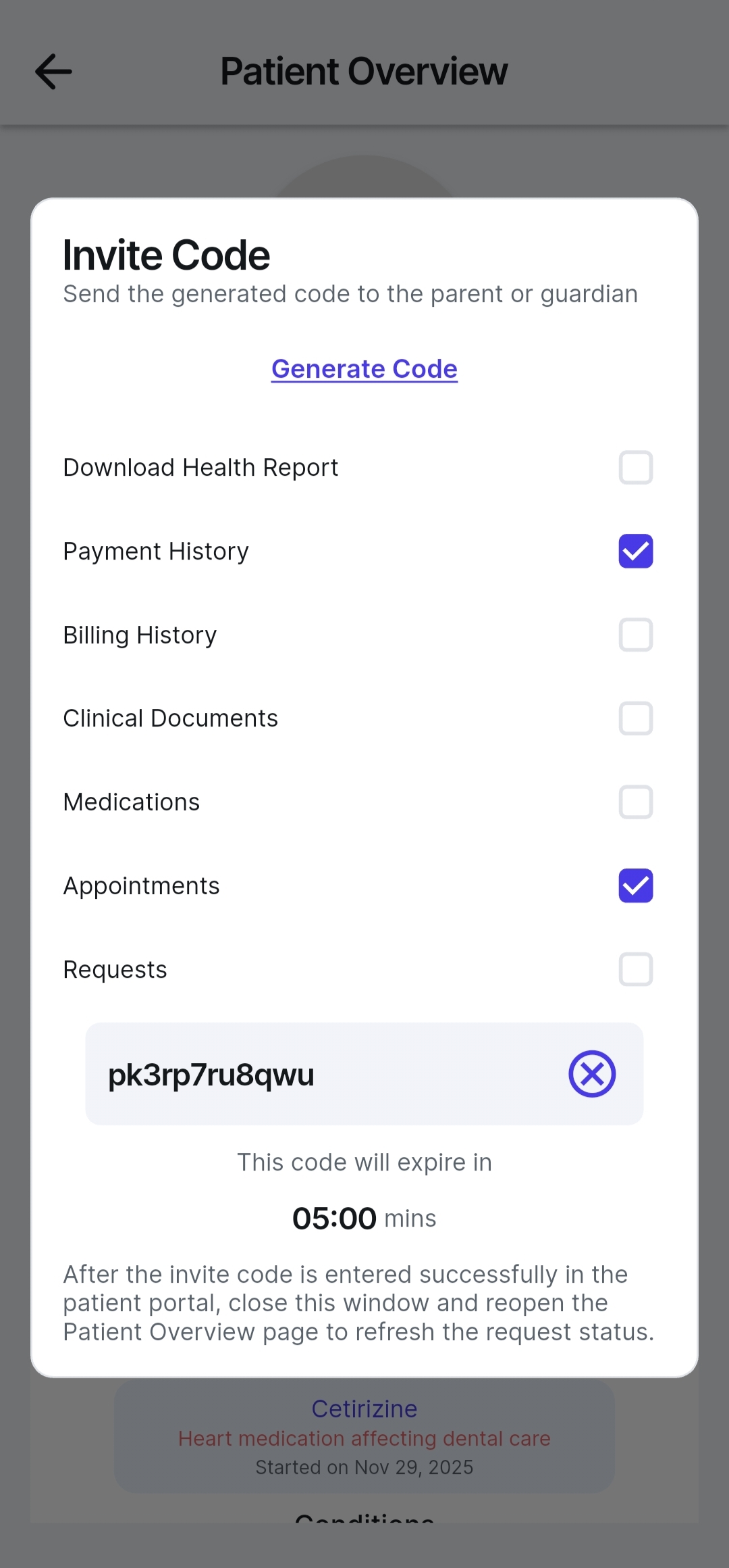 invite code feature