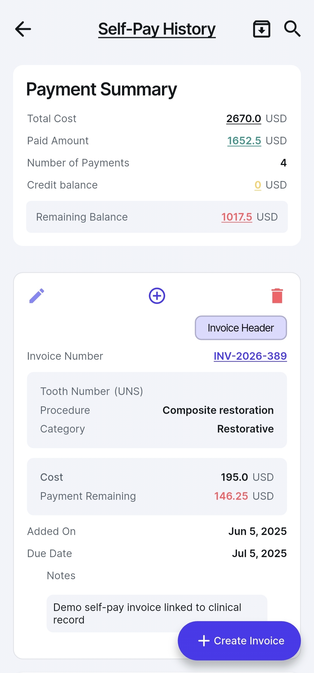 payment history web